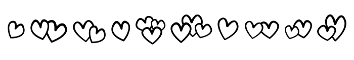 Cute Hearts Font OTHER CHARS