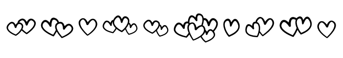 Cute Hearts Font OTHER CHARS