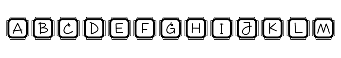 Cute Keyboard Font UPPERCASE
