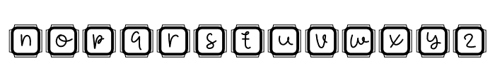Cute Keyboard Font LOWERCASE