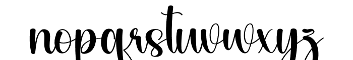 Cute Maddison Font LOWERCASE
