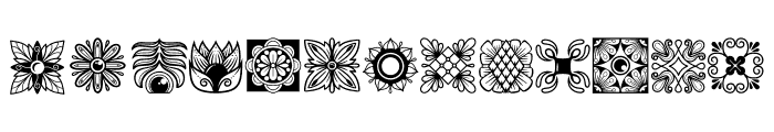 Cute Mandala Font UPPERCASE