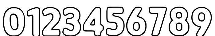 Cute Outline Regular Font OTHER CHARS