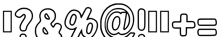 Cute Outline Regular Font OTHER CHARS