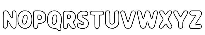 Cute Outline Regular Font LOWERCASE