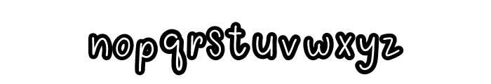 Cute Outline Font LOWERCASE