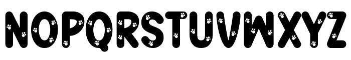 Cute Paws Font UPPERCASE