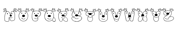 Cute Reindeer Decorative Font LOWERCASE