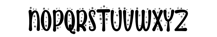 Cute Snow Snow Flake Font UPPERCASE