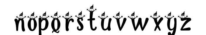 Cute Snow Snowman Font LOWERCASE