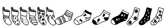 Cute Socks Font LOWERCASE