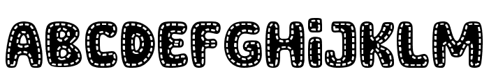 Cute Stitch Regular Font UPPERCASE