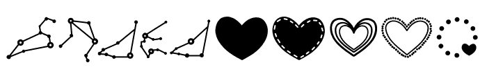 Cute Tattoo Font OTHER CHARS