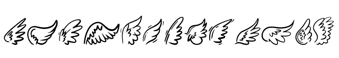 Cute Wings Font LOWERCASE