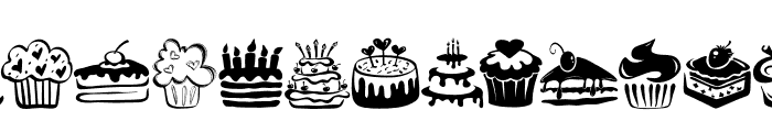 Cute cake Font UPPERCASE