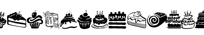 Cute cake Font LOWERCASE