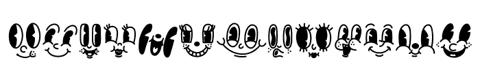 Cute eye Font UPPERCASE