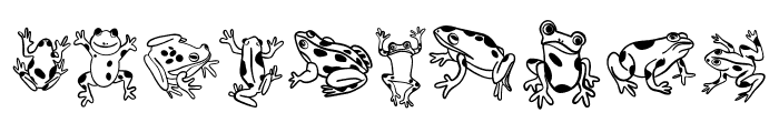 Cute frog doodle Font OTHER CHARS