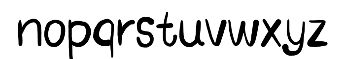 Cute inky Font LOWERCASE