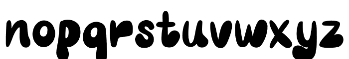 Cute retro - solid Font LOWERCASE