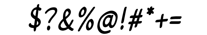 CuteBubble-Italic Font OTHER CHARS