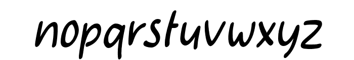 CuteBubble-Italic Font LOWERCASE