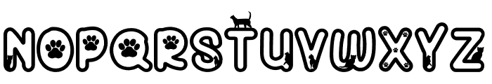 CuteCat-Outline Font UPPERCASE