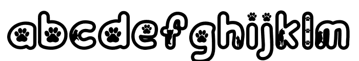 CuteCat-Outline Font LOWERCASE