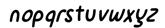 CuteSmile-Italic Font LOWERCASE