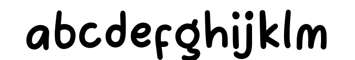 CuteSmileRegular Font LOWERCASE