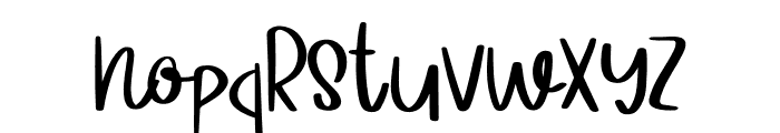 CuteSweetMoment Font LOWERCASE
