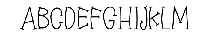 Cutefilly Font UPPERCASE