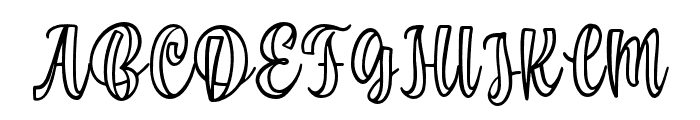 Cuteline-Regular Font UPPERCASE