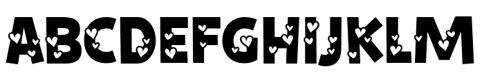 Cutes Love Font UPPERCASE