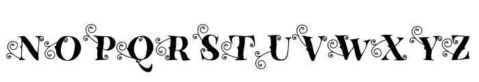 Cutest Curly Font Font UPPERCASE