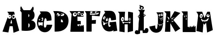 Cutie Monster Font UPPERCASE