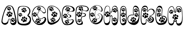 Cutie Pets1 Font UPPERCASE