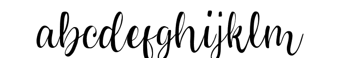 Cutie-Regular Font LOWERCASE