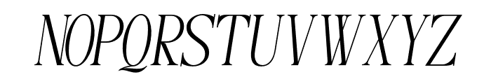 CutieSugary-Italic Font UPPERCASE
