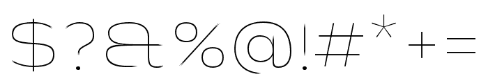 CutlerSans-Hairline Font OTHER CHARS
