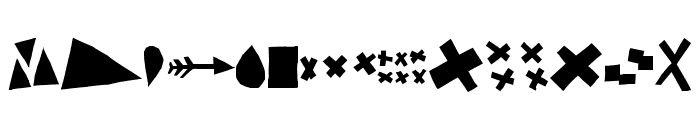 CutoutNewSymbols Symbols Font UPPERCASE