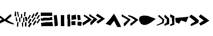 CutoutNewSymbols Symbols Font LOWERCASE
