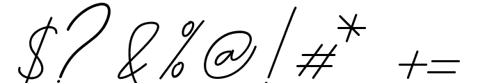 Cutyle Monoline Script Font OTHER CHARS