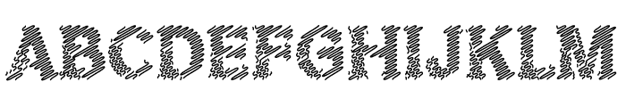 Cyber Chunk Font Scribble Font UPPERCASE