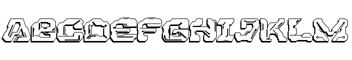 Cyber Kornea Shadow Font UPPERCASE