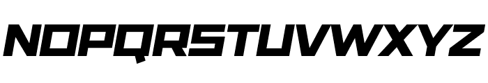 CyberCore Italic Font UPPERCASE