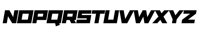 CyberCore ItalicBold Font UPPERCASE