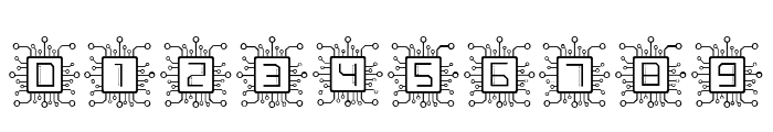 CyberTech Monogram Font OTHER CHARS
