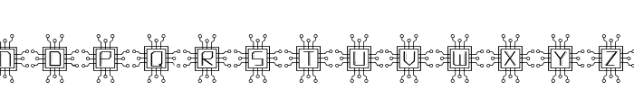 CyberTech Monogram Font LOWERCASE