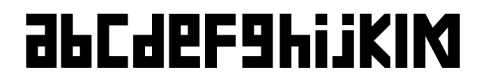 Cyberbang BOLD Font LOWERCASE